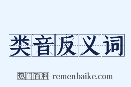 类音反义词是什么意思的图片